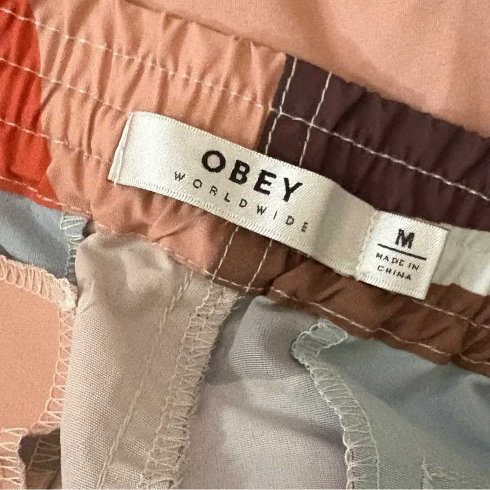 Obey Colorblock Sweatpants Joggers Size M - Picture 5 of 5